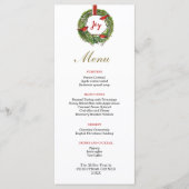 Kerstavond met boog en kardinalen menu (Voorkant)