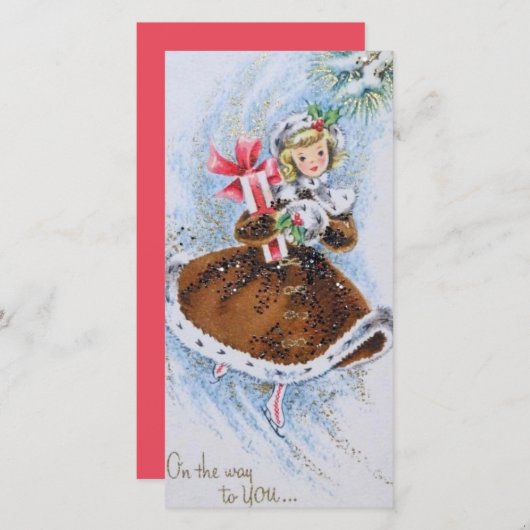  kerstavond met Cadeaus Feestdagenkaart (Voorkant / Achterkant)