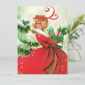 kerstavond met Cadeaus Feestdagenkaart (Staand voorkant)