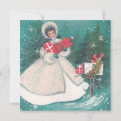  kerstavond met Cadeaus Feestdagenkaart (Voorkant)