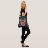 Kerstavond met de katten gezellige cadeautas tas (Op model)