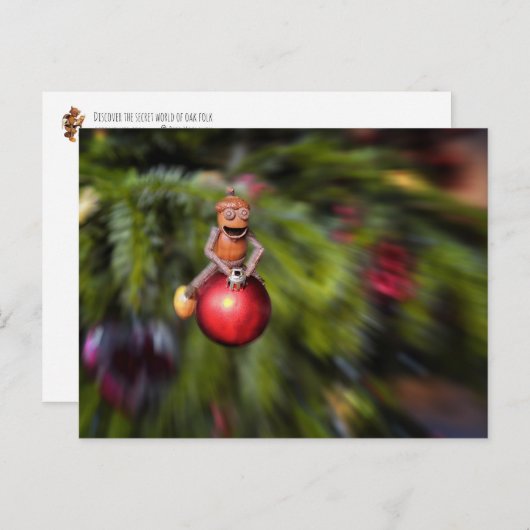 Kerstavond met de kerstavond briefkaart (Voorkant / Achterkant)