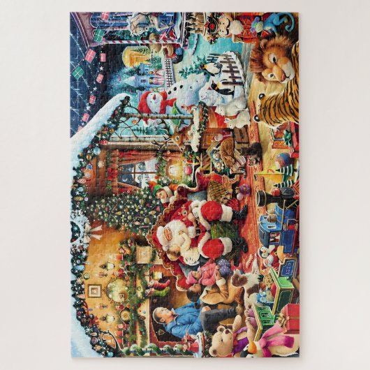 Kerstavond met de Kerstman Legpuzzel (Verticaal)