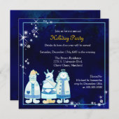 Kerstavond met drie Mannen feestdag Kaart (Voorkant / Achterkant)