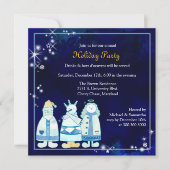 Kerstavond met drie Mannen feestdag Kaart (Voorkant)