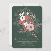 Kerstavond met Drink en neus Feestdagenkaart (Voorkant)