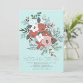 Kerstavond met Drink en neus Feestdagenkaart (Staand voorkant)