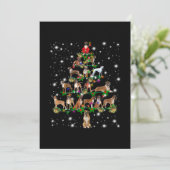 Kerstavond met flits bedankkaart (Staand voorkant)