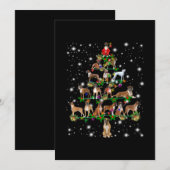 Kerstavond met flits bedankkaart (Voorkant / Achterkant)