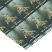 Kerstavond met Goldenrode en zongvogels Korte Tafelloper (Hoek)