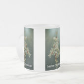 Kerstavond met Goldenrode en zongvogels Matglas Koffiemok (Voorkant links)