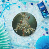 Kerstavond met Goldenrode en zongvogels Papieren Bordje (Feest)