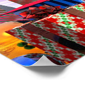 Kerstavond met Gouden Herriever Poster (Hoek)