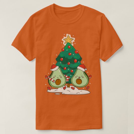 Kerstavond met kerstbomen t-shirt (Design voorkant)