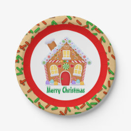 Kerstavond met kerstcadeautjes bord toevoegen