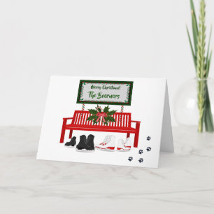 Kerstavond met kerstcadeautjes kaart