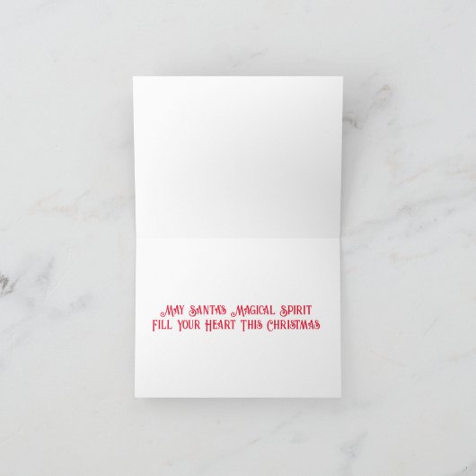 KERSTAVOND MET KERSTMAN EN ELFEN KAART (Binnen)