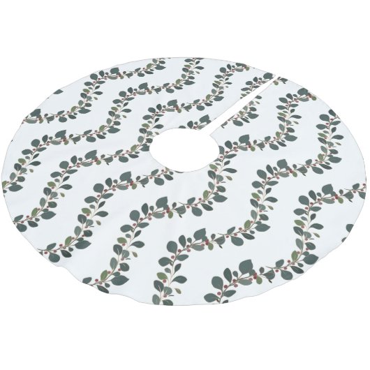 Kerstavond met krulleien en bessen kerstboom rok (Gekanteld)