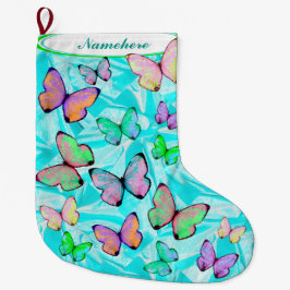 Kerstavond met naam stoppen. grote kerstsok