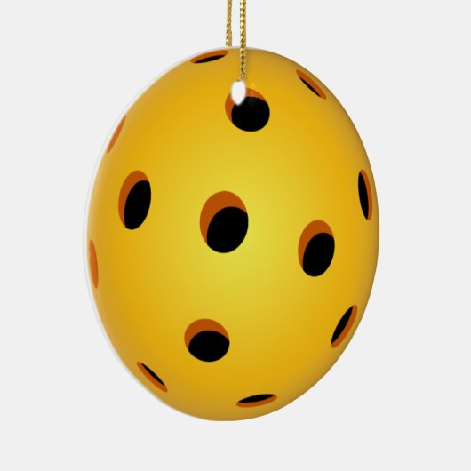 Kerstavond met Pickleball - Keramische cirkel Keramisch Ornament (Rechts)