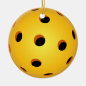 Kerstavond met Pickleball - Keramische cirkel Keramisch Ornament (Voorkant)