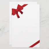 Kerstavond met rode bogen briefpapier (Voorkant / Achterkant)