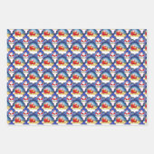 Kerstavond met Santa & Rudolph Inpakpapier Vel (Voorkant)