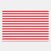 Kerstavond met snoepriet, rood en wit inpakpapier vel (Voorkant)