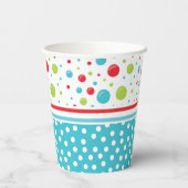 Kerstavond met warme cacao mok papieren bekers (Achterkant)