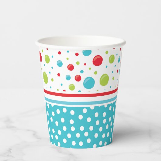 Kerstavond met warme cacao mok papieren bekers (Achterkant)