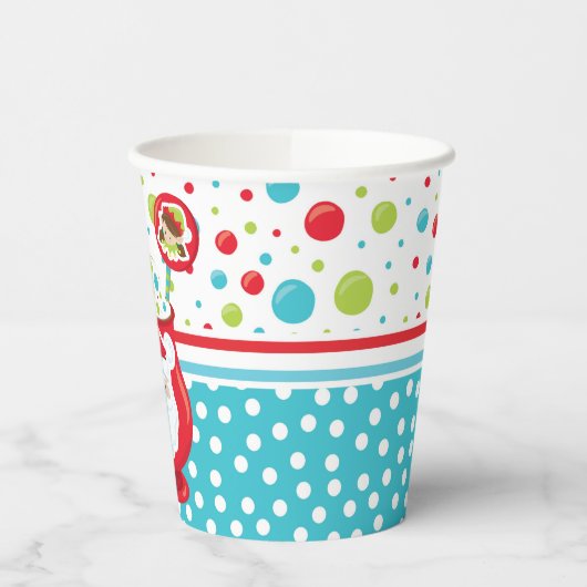 Kerstavond met warme cacao mok papieren bekers (Links)