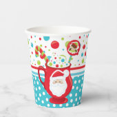 Kerstavond met warme cacao mok papieren bekers (Voorkant)
