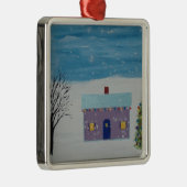 Kerstavond Metalen Ornament (Rechts)