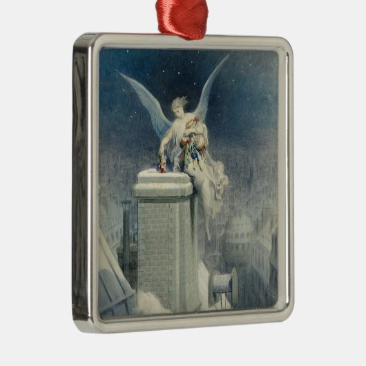 kerstavond metalen ornament (Rechts)