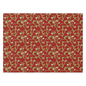 Kerstavond Mistletoe Red Table Cloth Tafelkleed (Voorkant (Horizontaal))