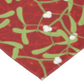 Kerstavond Mistletoe Red Table Cloth Tafelkleed (Gekanteld)