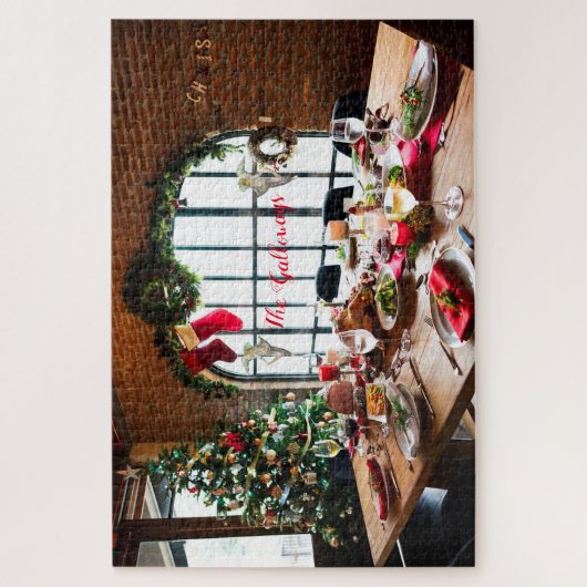 Kerstavond Monogram Food Angels Tradition Legpuzzel (Verticaal)