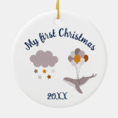 Kerstavond mooie dromen keramische orna keramisch ornament (Achterkant)