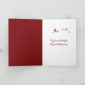 Kerstavond muis met lantaarn kaart (Binnen)