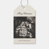  kerstavond nativiteit Christelijk Cadeaulabel (Voorkant)