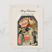  kerstavond nativiteit Christelijk Feestdagenkaart (Voorkant / Achterkant)