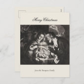 kerstavond nativiteit Christelijk Feestdagenkaart (Voorkant / Achterkant)