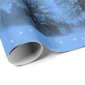 Kerstavond, Noordster, winter, sneeuw Cadeaupapier (Rol Hoek)