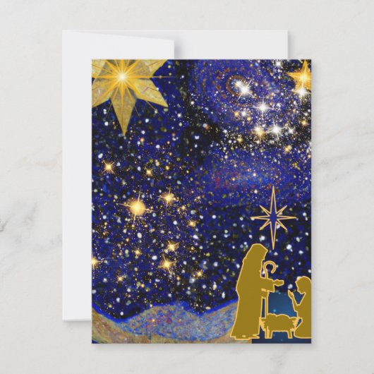 kerstavond notitiekaartje (Voorkant)