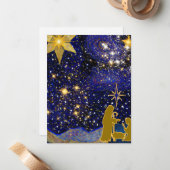 kerstavond notitiekaartje (Voorkant / Achterkant in situ)