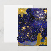 kerstavond notitiekaartje (Voorkant / Achterkant)