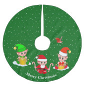 Kerstavond op groen kerstboom rok (Voorkant)