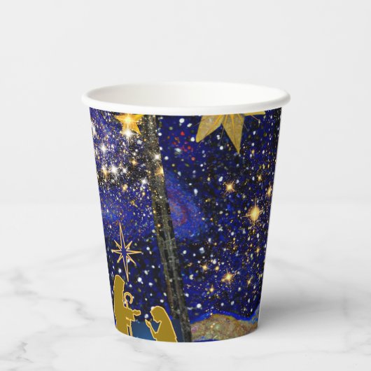 kerstavond papieren bekers (Achterkant)