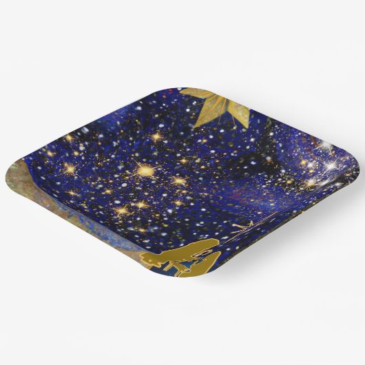 kerstavond papieren bordje (Gebogen)