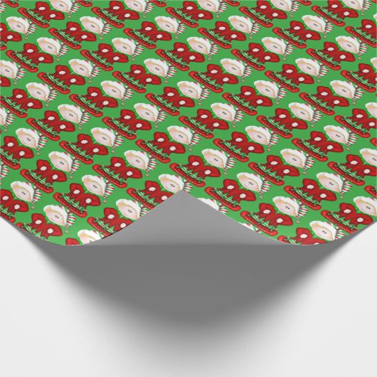Kerstavond patroon Vakantiedrankpapier Cadeaupapier (Hoek)